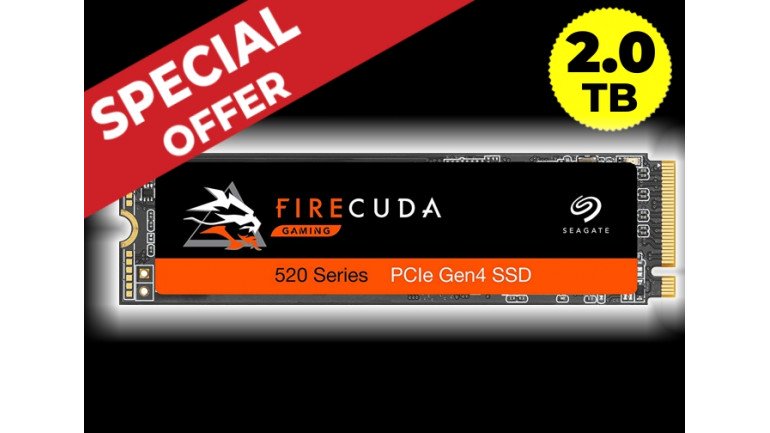 Seagate Firecuda 520 2TB Performance Internal Solid State Drive SSD PCIe Gen4 X4 NVMe 1.3 (ZP2000GM3A002) (SURPLUS STOCK)