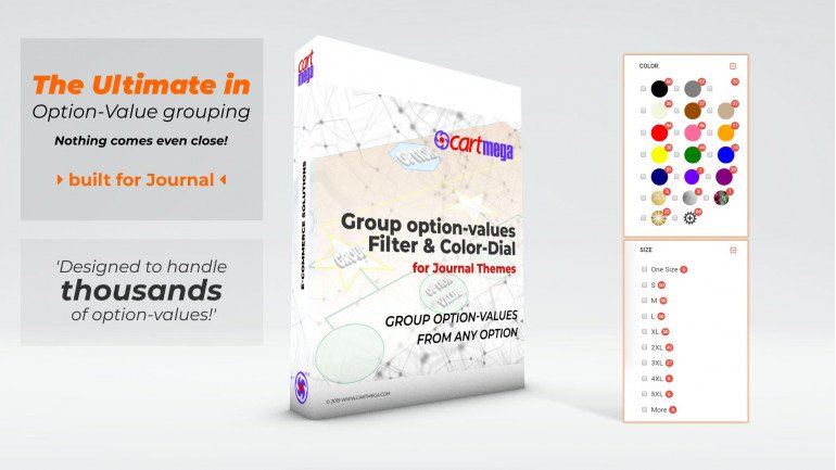 Group OptionValues Filter/ColorDial for Journal 3x OC 3.x
