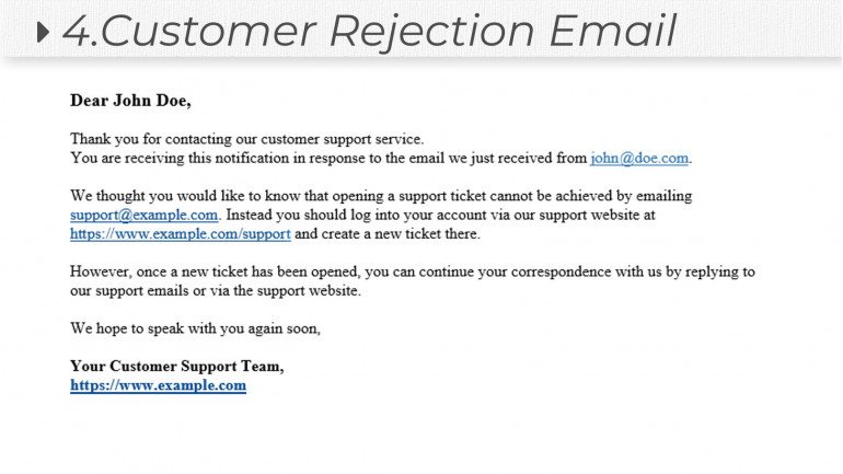 Rejection Notifier for osTicket