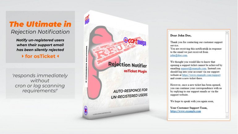 Rejection Notifier for osTicket